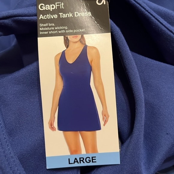 NWT Gap Fit Active Tank Dress w/ Built in Shorts & Bra - Sz XXL - Picture 6 of 7